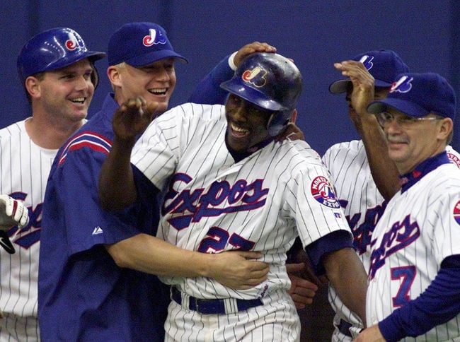 Vladimir Guerrero, à l'époque où il portait les couleurs des Expos de Montréal.