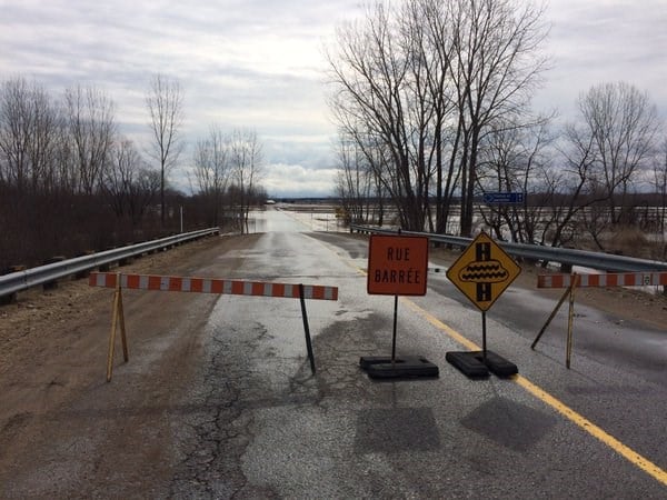Débordement de la rivière Bécancour