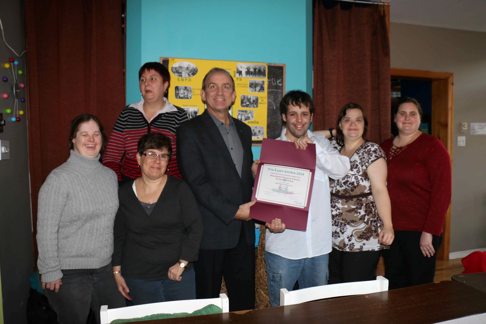 Mention spéciale pour le Mouvement Personne D’Abord de Sainte-Thérèse