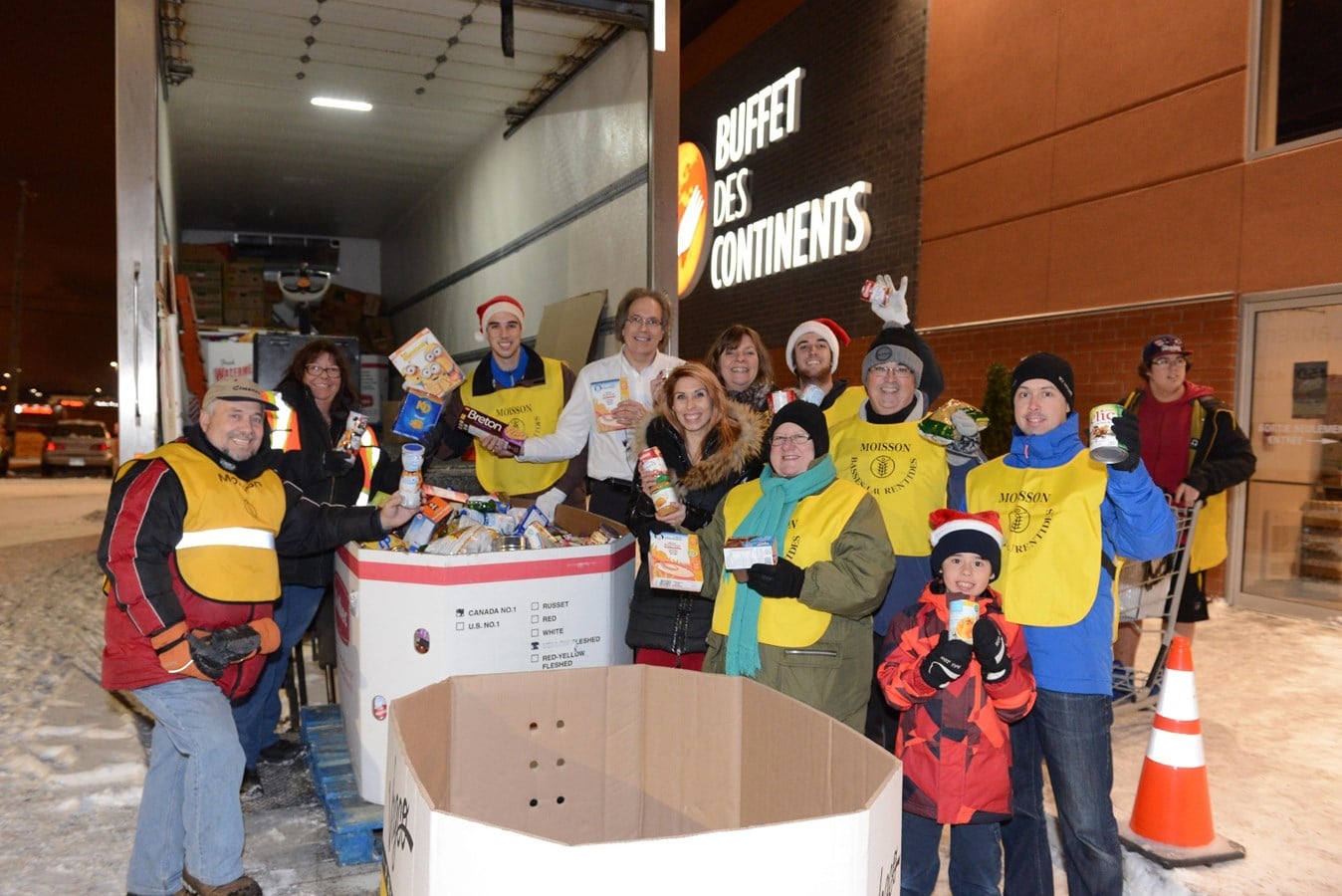 3140 kilos de denrées récoltées grâce au Buffet des Continents de St-Jérôme