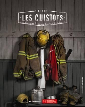 La Fondation des pompiers du Québec pour les grands brûlés a lancé le livre Au feu les cuistots.