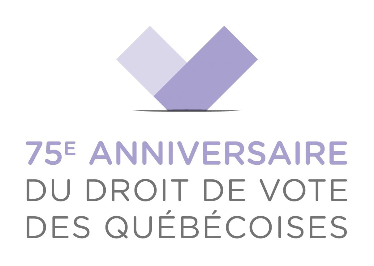 75e anniversaire du droit de vote des femmes au Québec - Le DGEQ lance un site Web et un logo commémoratif