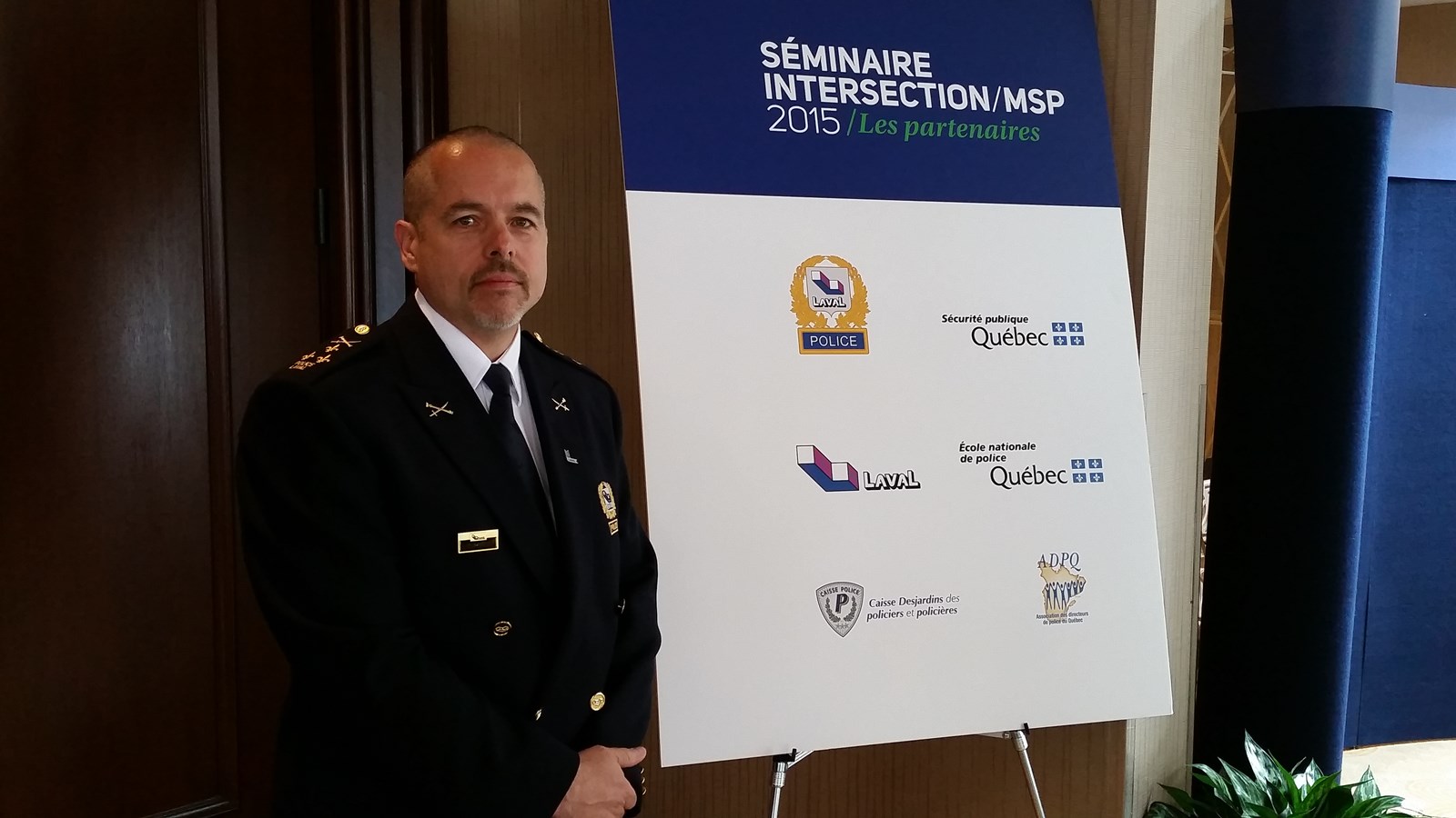 Le directeur du Service de police de Laval, Pierre Brochet.