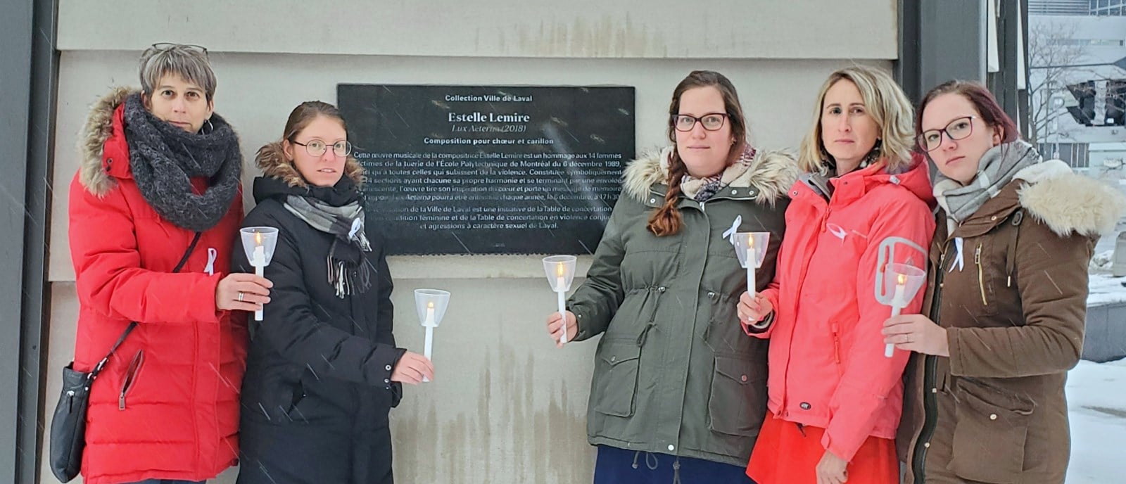 Une oeuvre à Laval pendant 12 jours pour lutter conre les violences faites aux femmes