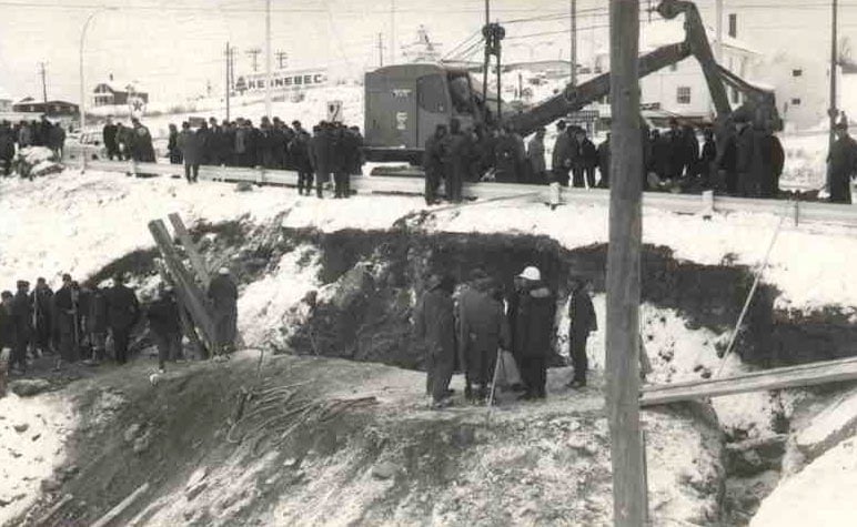 Accident dans les années 60, secteur Jersey Mills