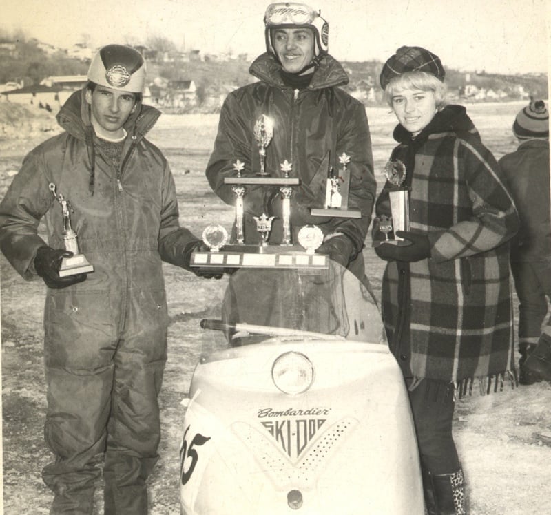Course de Ski-doo, fin 1950