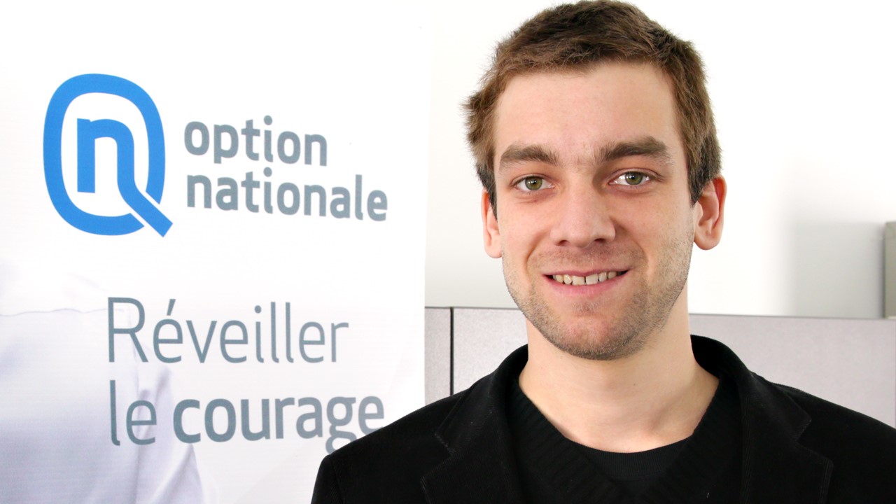 Lorenzo Tessier-Moreau, candidat pour Option nationale dans Beauce-Nord.