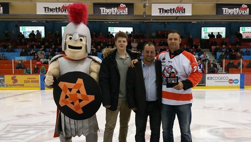 Le robuste hockeyeur Joël Thériault sera de retour cette saison dans les couleurs de l'Assurancia de Thetford Mines.

