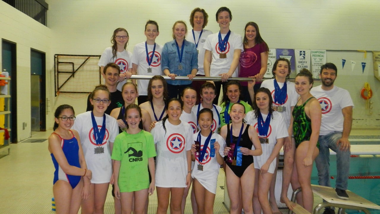 Le Club de natation régional de Beauce fait bonne figure au Championnat par équipe de l’Université Laval