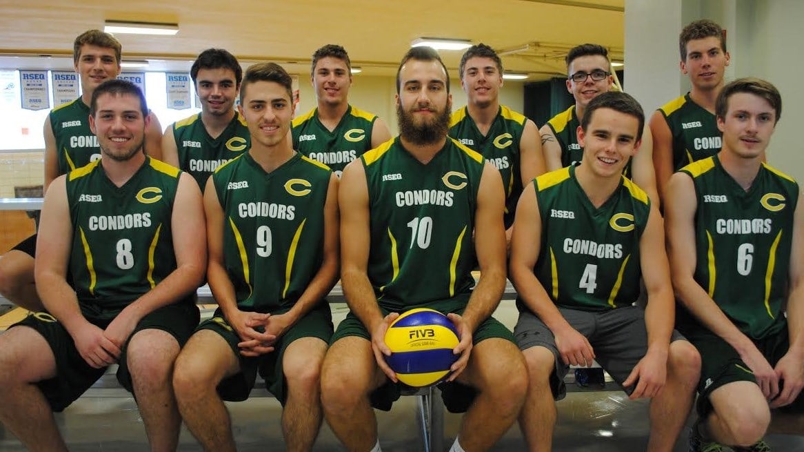 Le club masculin de volleyball de division 2 des Condors du Cégep Beauce-Appalaches