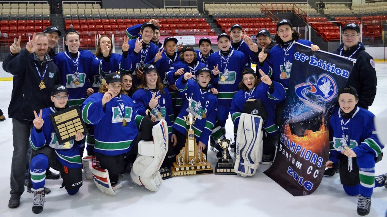 Les Lynx de la Haute-Beauce Bantam CC champions à Granby