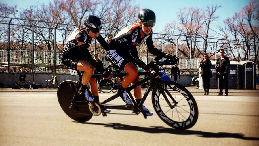 La cycliste Véronique Labonté termine troisième en tandem au Championnat canadien