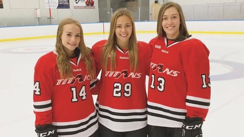 Audrey-Ann Rodrigue, Emmy Fecteau et Rosalie Bégin-Cyr