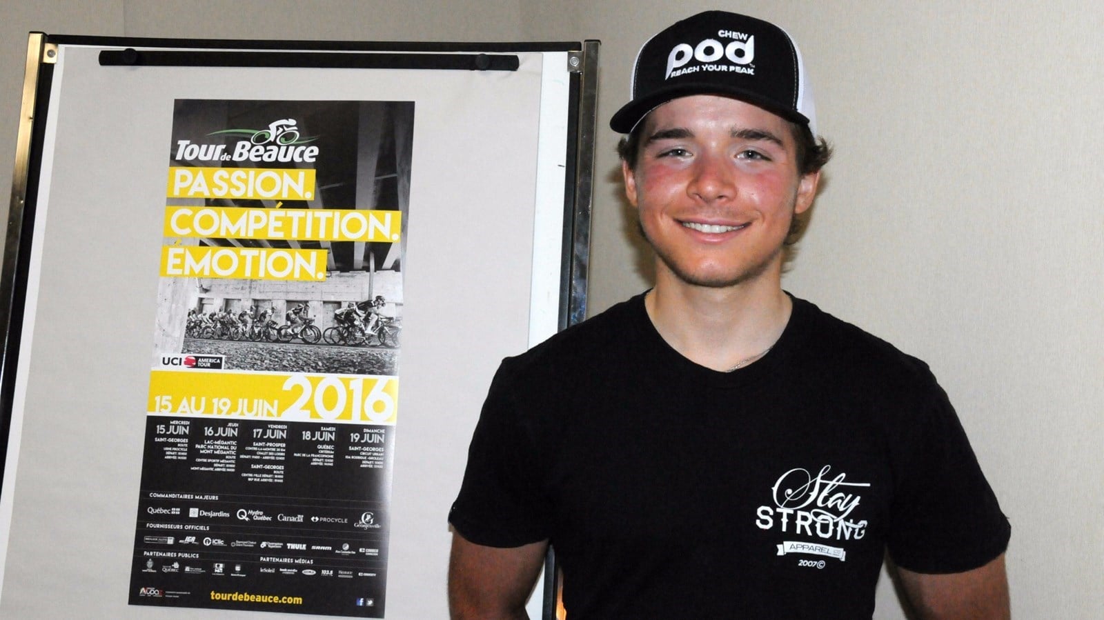 David Drouin est fier d'avoir affronté les meilleurs cyclistes au monde