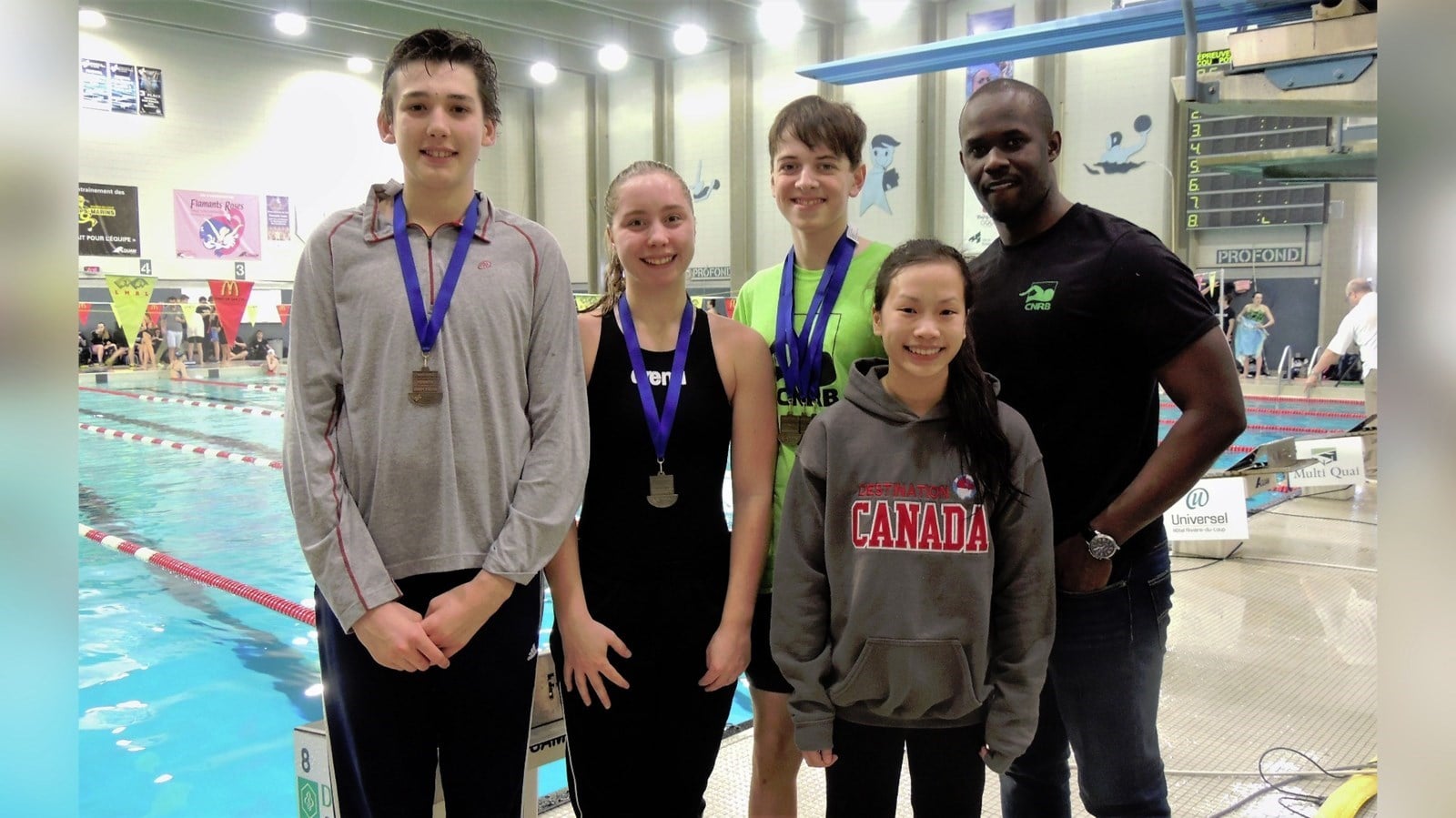 Résultats du Club de natation régional de Beauce dans plusieurs compétitions