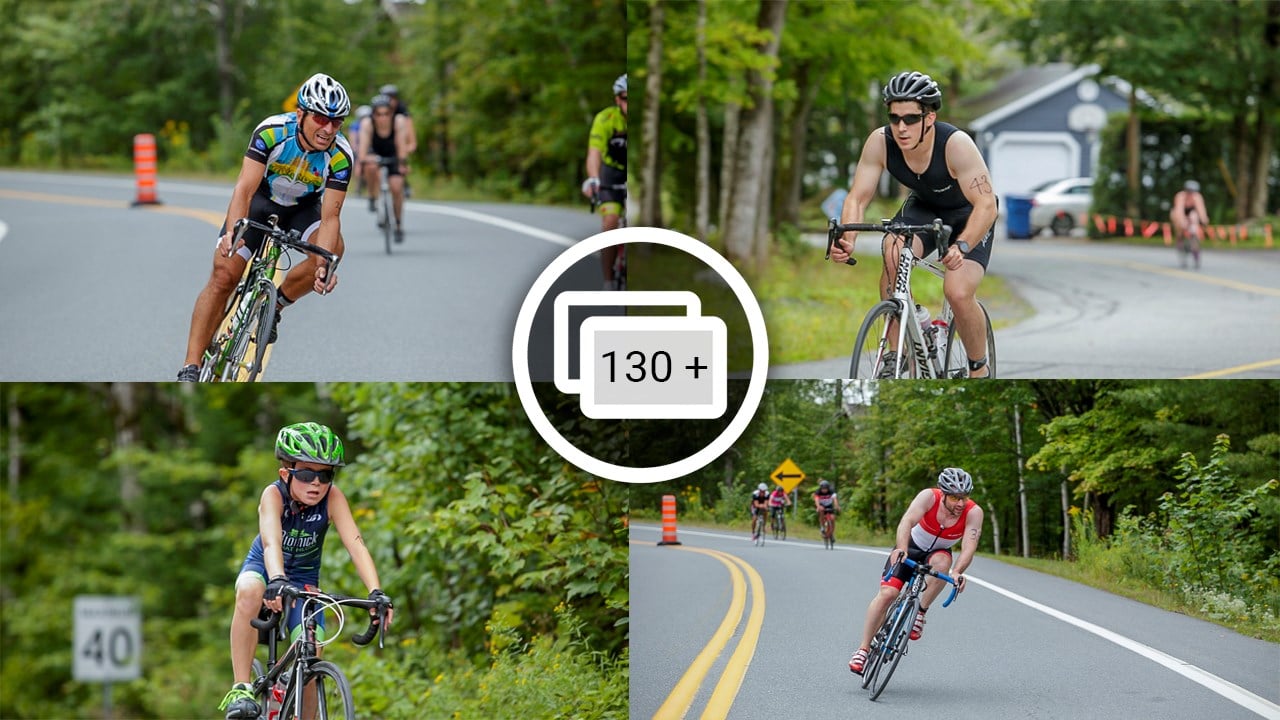 GALERIE 2/3 | Voyez les photos intégrales du Triathlon du Lac-Poulin : le vélo