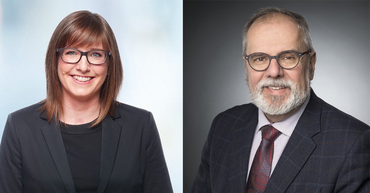 Marie-Ève Proulx et Claude Morin.