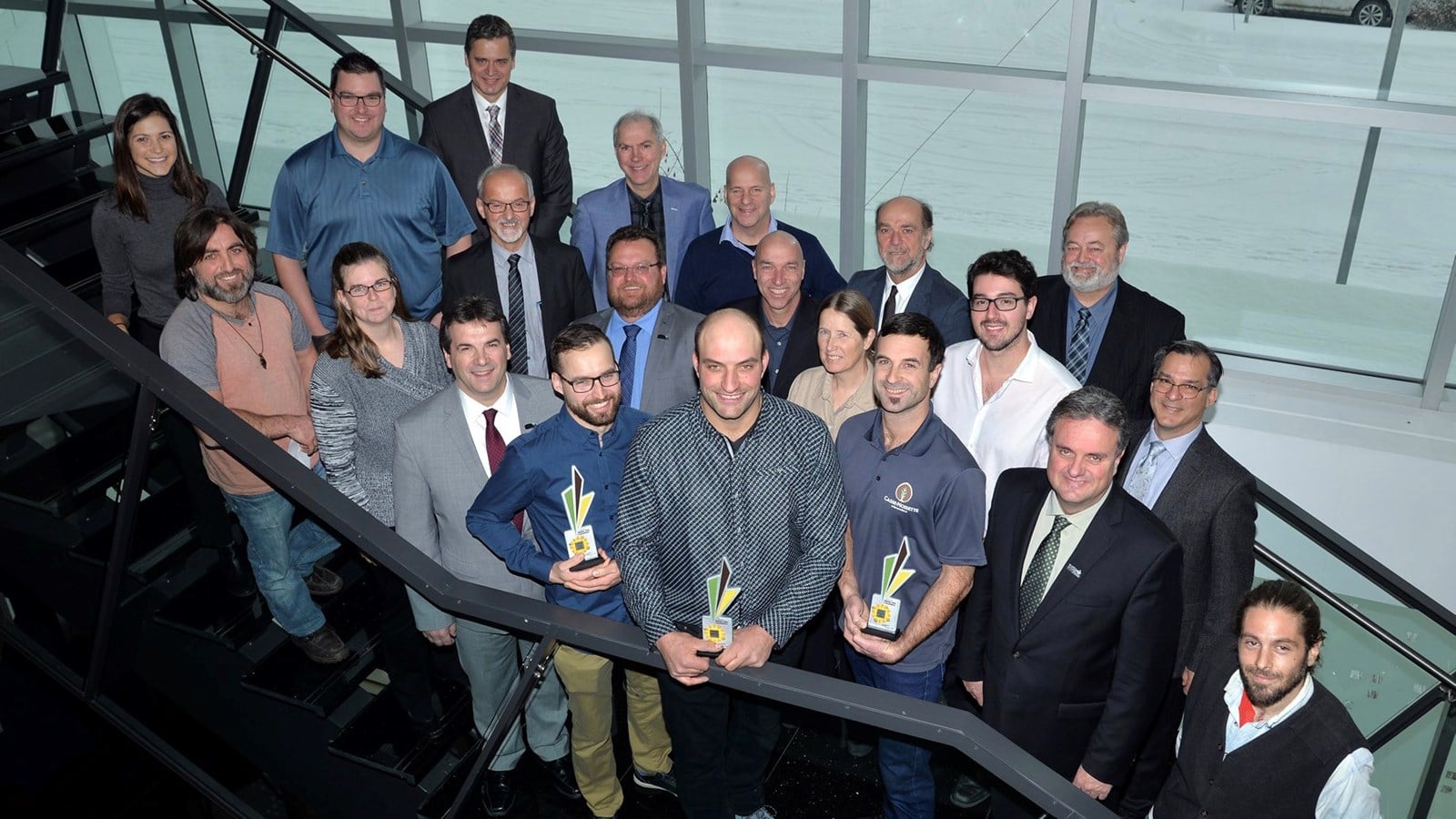 Les gagnants du concours. 