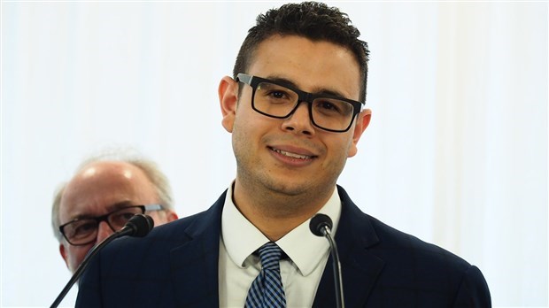 Samuel Poulin, le candidat de la CAQ dans Beauce-Sud.