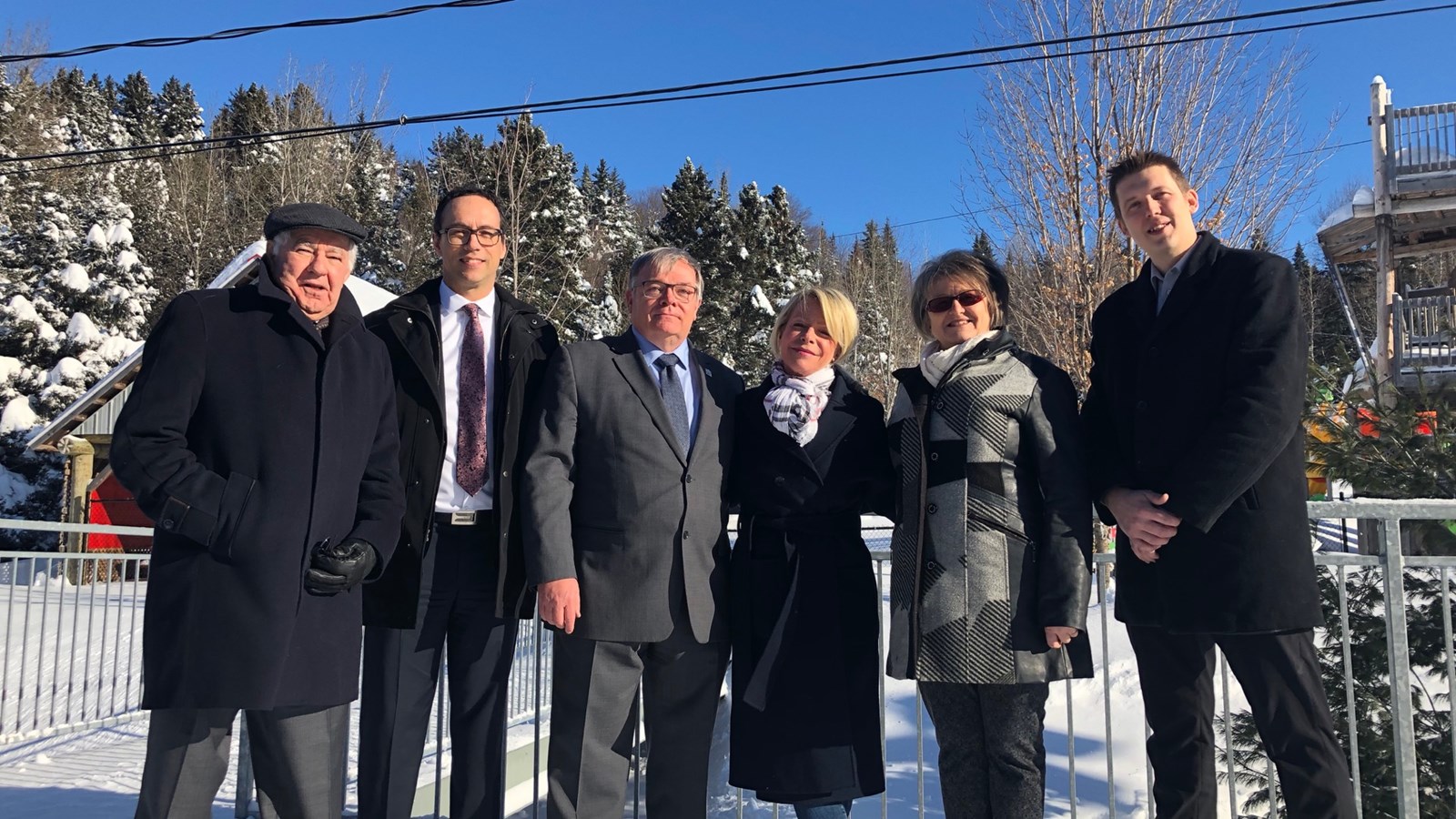 Laval Bolduc, Martin Chateauneuf, Luc Provençal, Caroline Proulx, Ghislaine Doyon et Eric Poulin