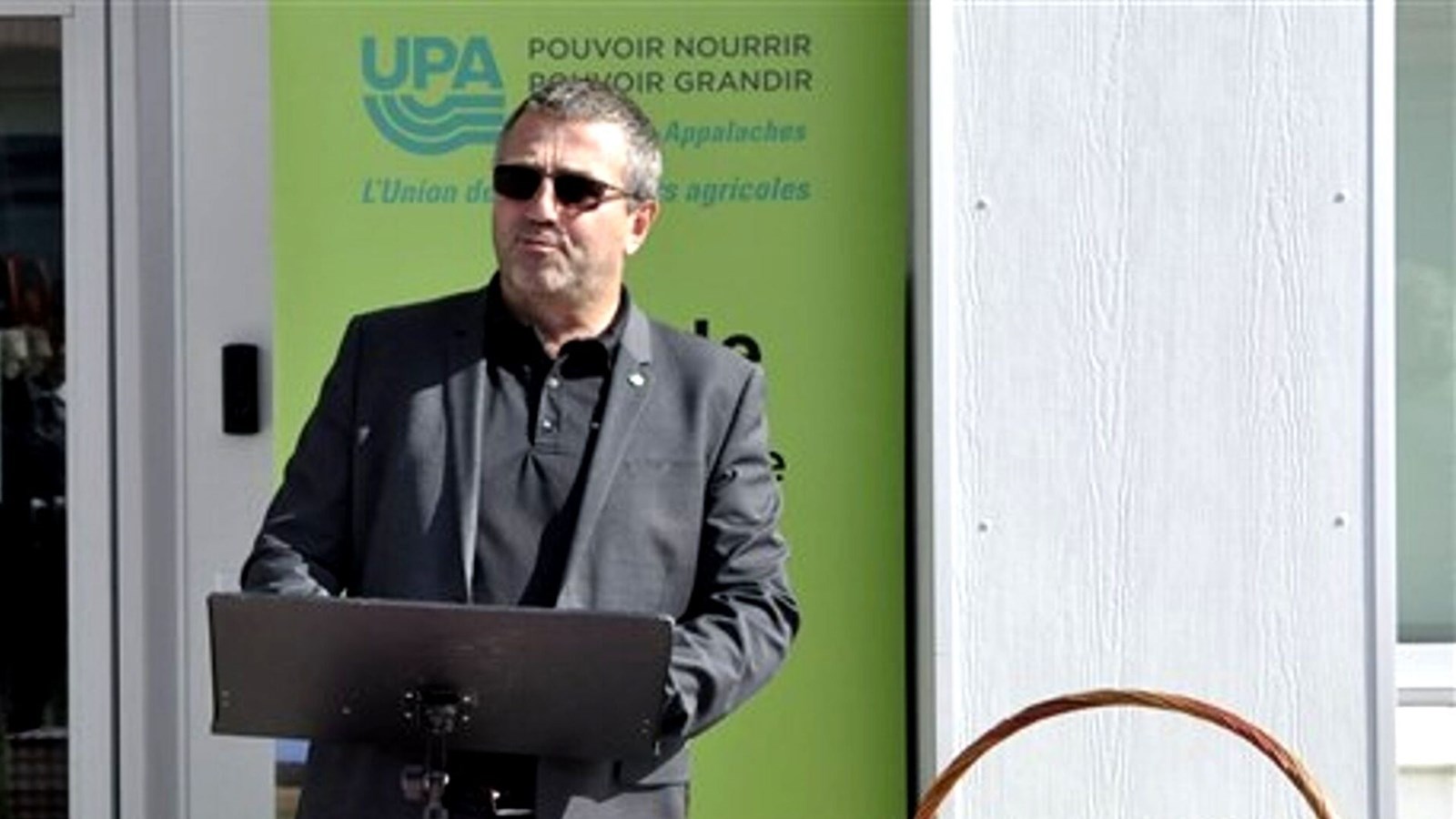 Le président de la Fédération de l'UPA de la Chaudière-Appalaches,James Allen