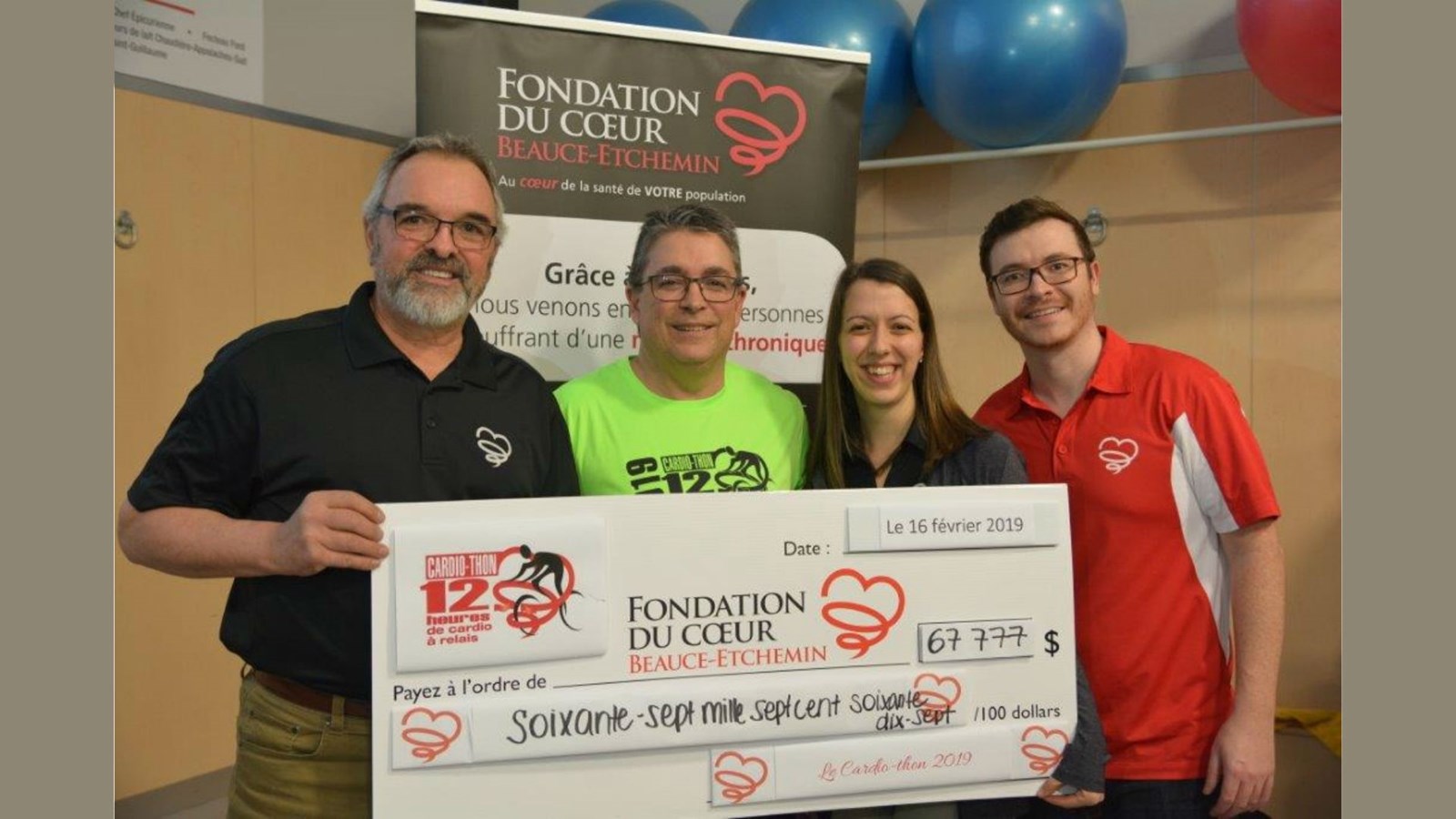 Record de dons pour la Fondation du coeur Beauce-Etchemin