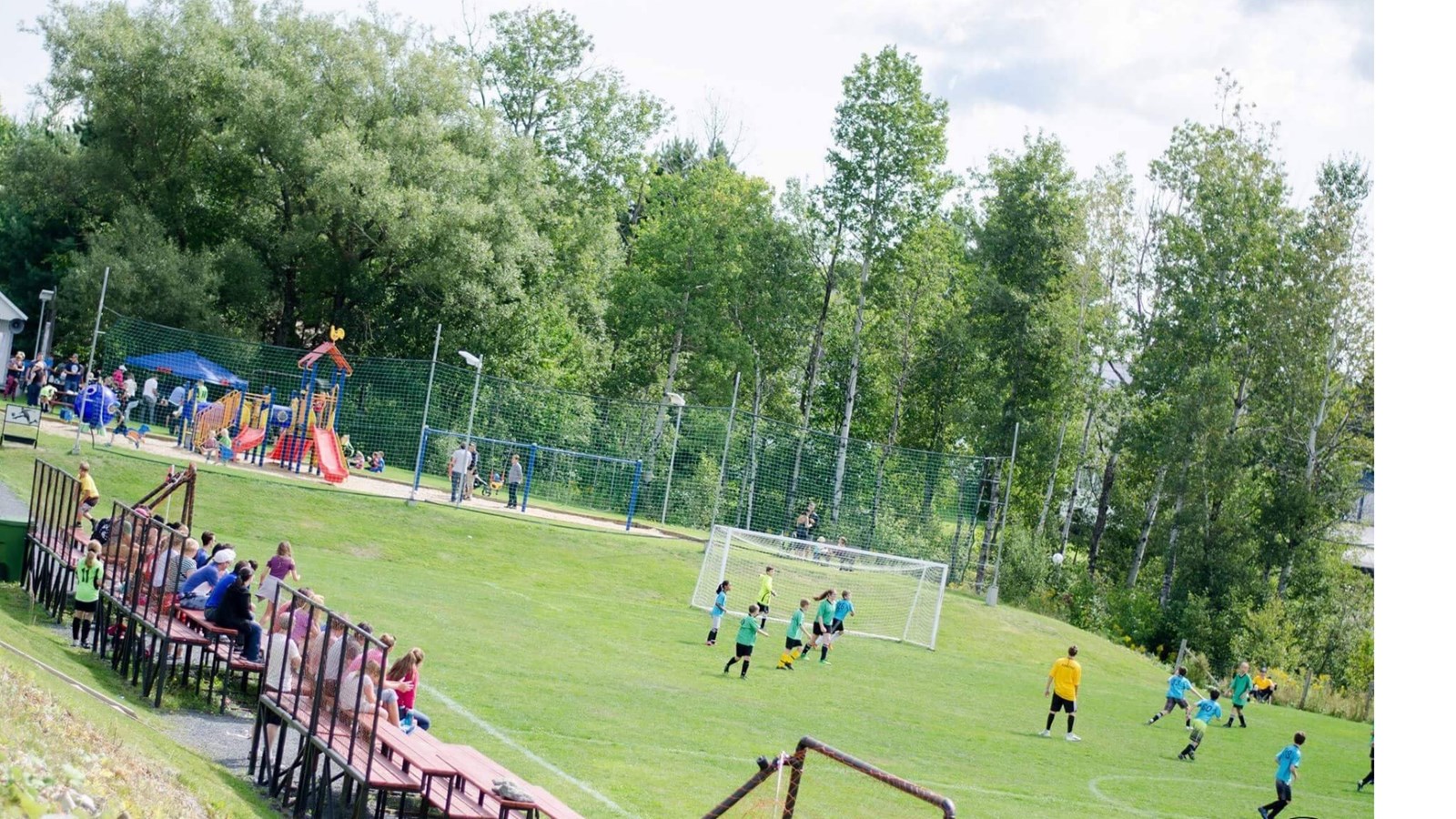 Parc Amikijou à Saint-Benoît-Labre qui sera prochainement éclairé.