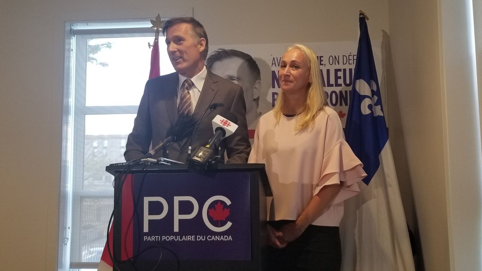 Maxime Bernier et son épouse, Catherine Letarte