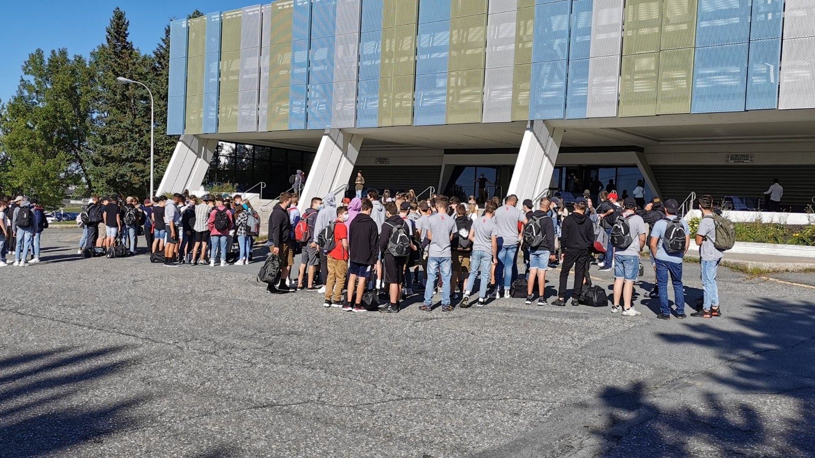 Manif à la Polyvalente Saint-Georges