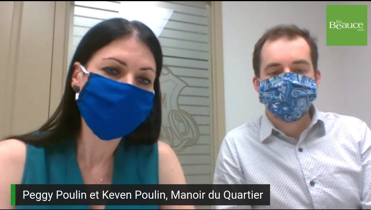 Peggy Poulin et Keven Poulin, gestionnaires du Manoir du Quartier à Saint-Georges. 