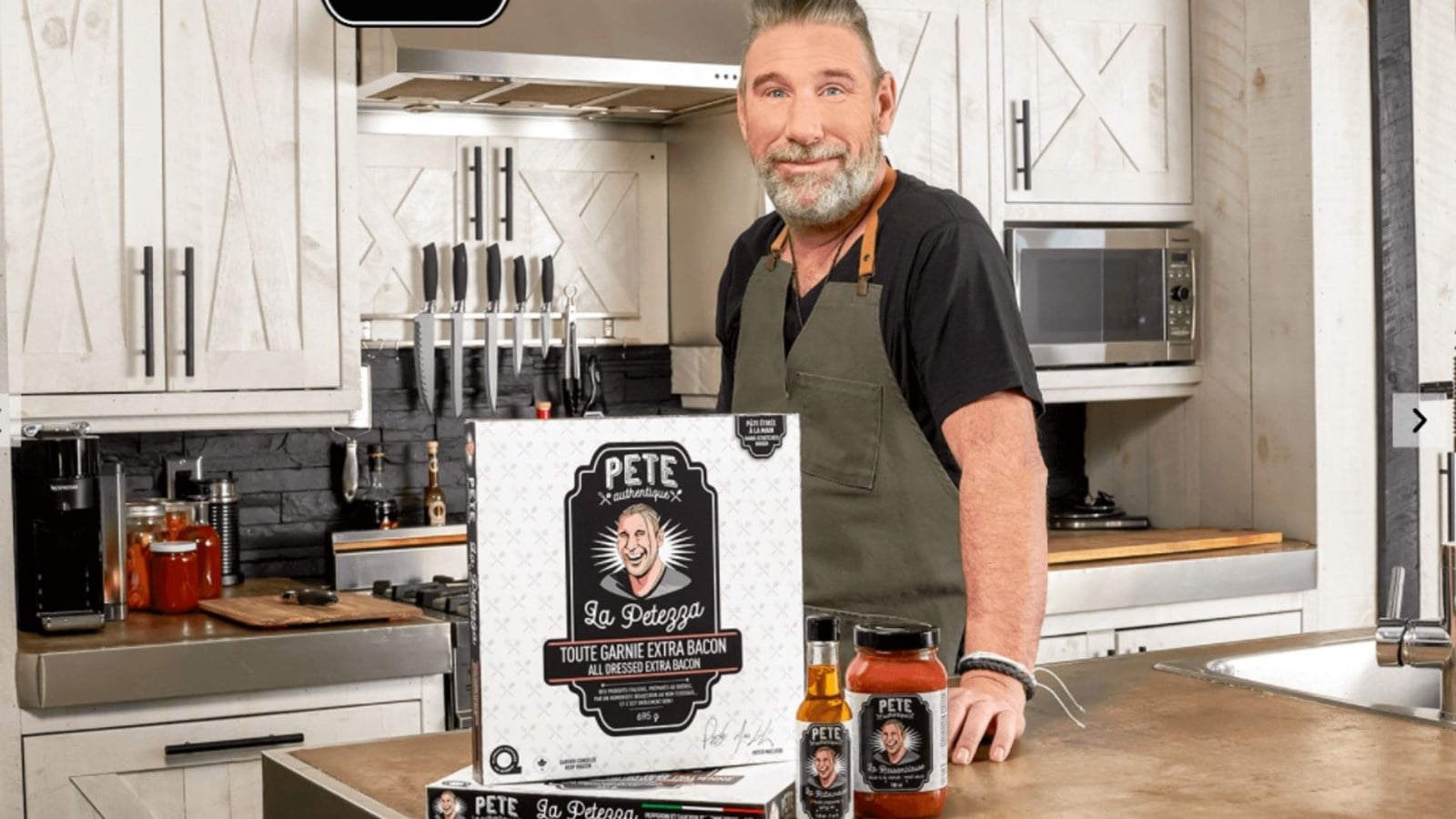 Peter MacLeod lance sa première gamme de produits alimentaires