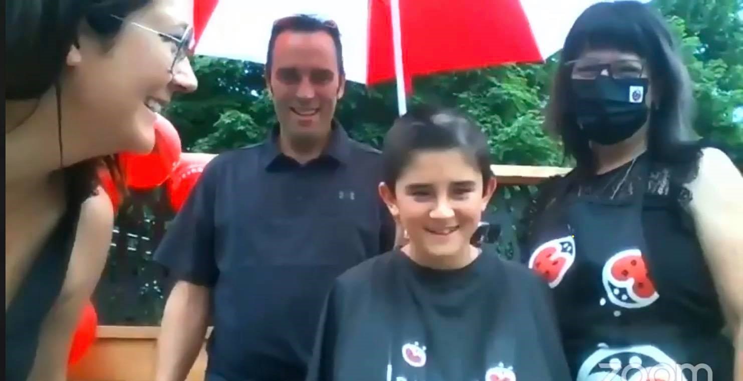 William Berthiaume, un garçon de 10 ans originaire de Saint-Elzéar en rémission d'un lymphome hodgkinien