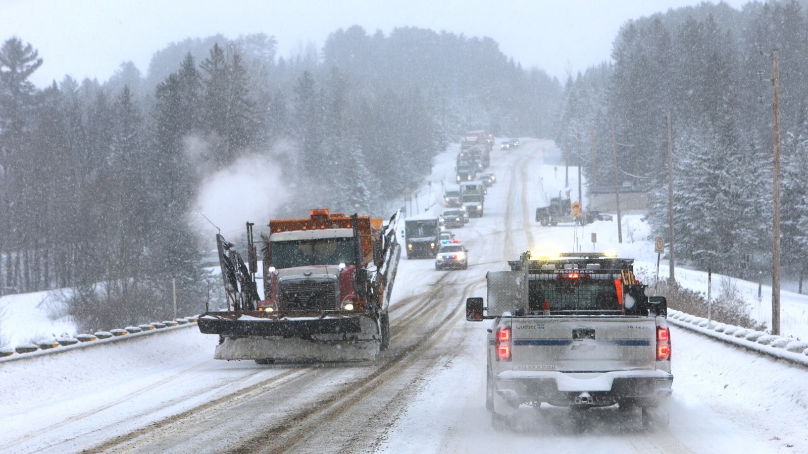 La circulation est difficile sur les routes de la Beauce