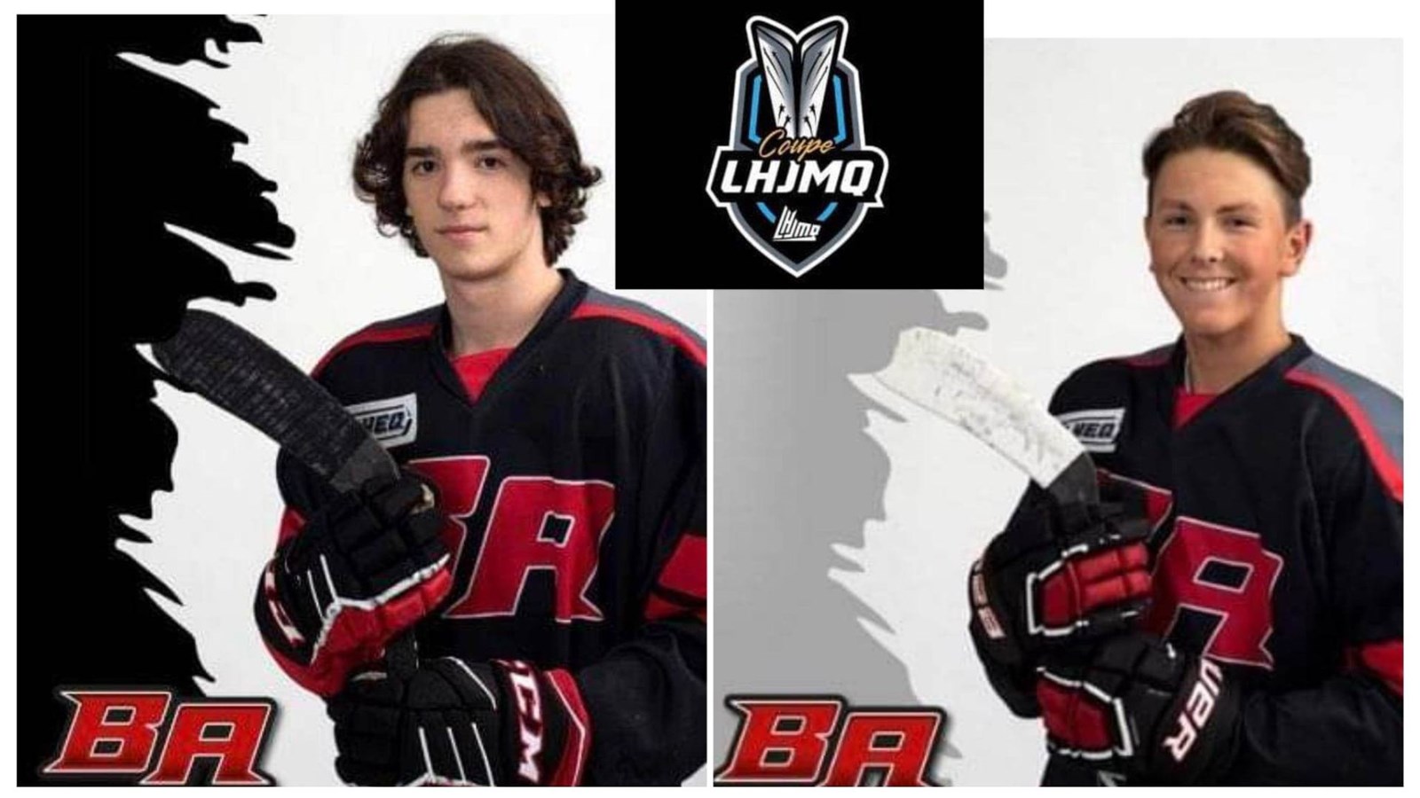 Nathan Boucher sera de la formation LHJMQ Noir tandis que Noah Boily sera avec l’équipe Québec U15 Bleu.