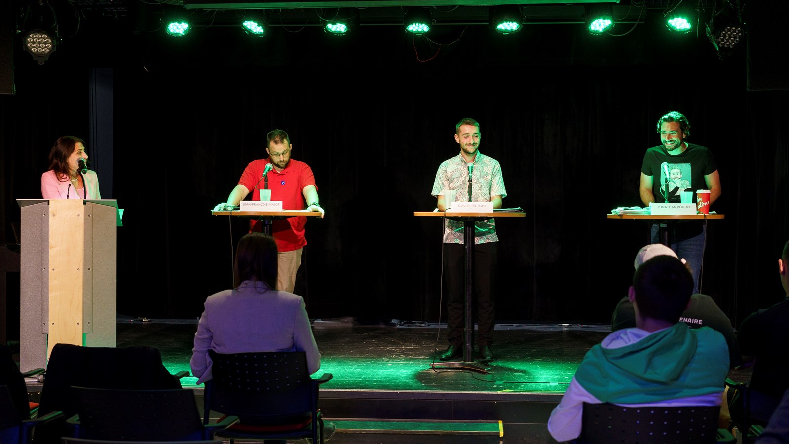 Suzanne Bougie, Jean-François Major, Olivier Fecteau et Jonathan Poulin