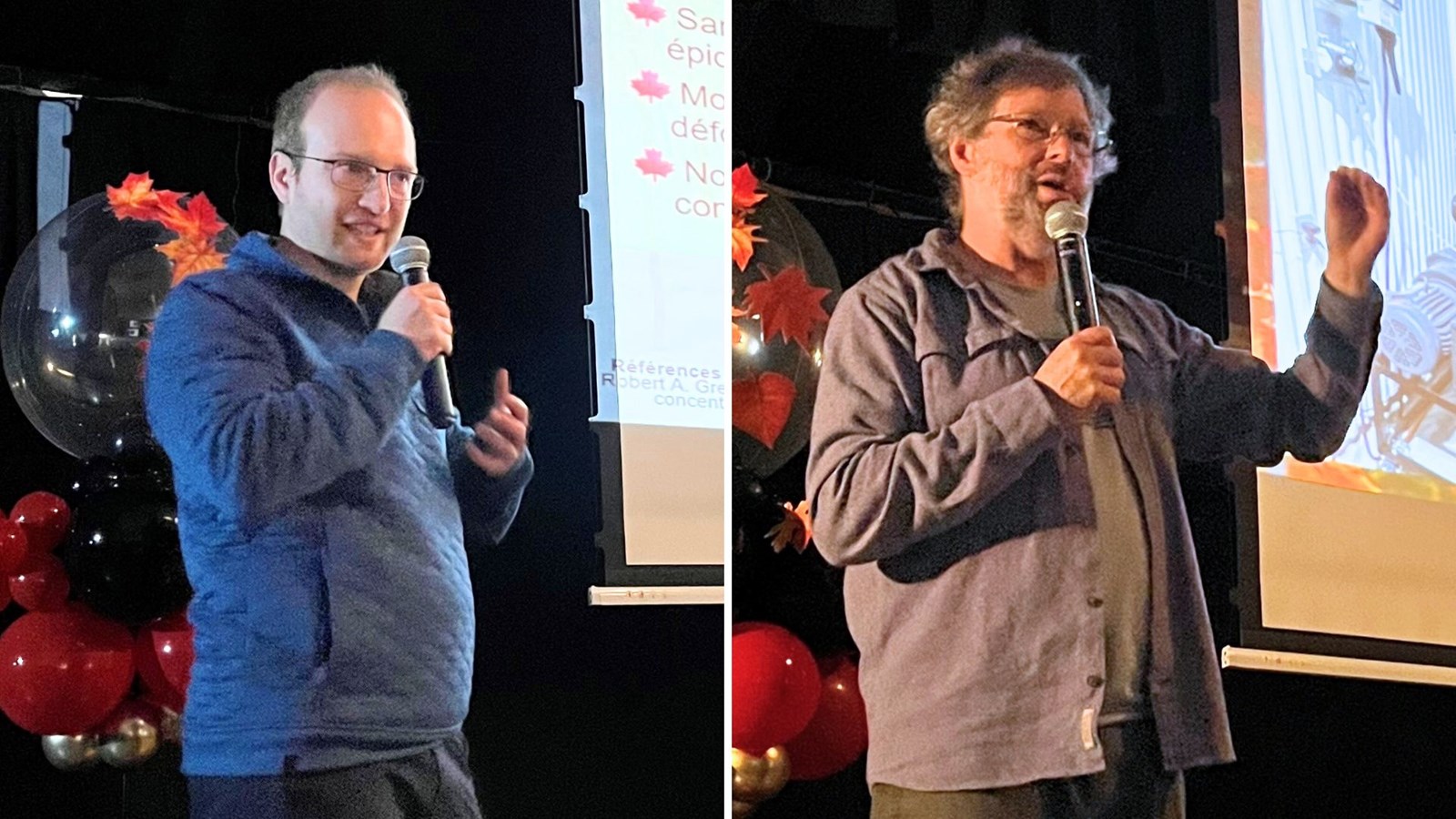 Les conférenciers Michaël Cliche, et Stéphane Guay, ont su captiver leur auditoire.
