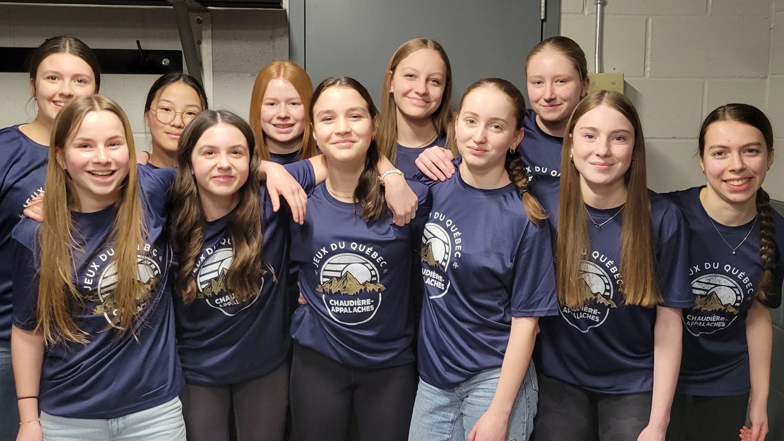 Onze joueuses des Valkyries de l'Association de ringuette de Sainte-Marie font partie de l'équipe de Chaudière-Appalaches.