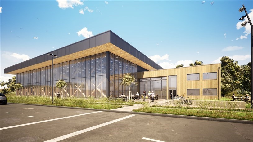 Maquette du centre du «District de la construction innovante».