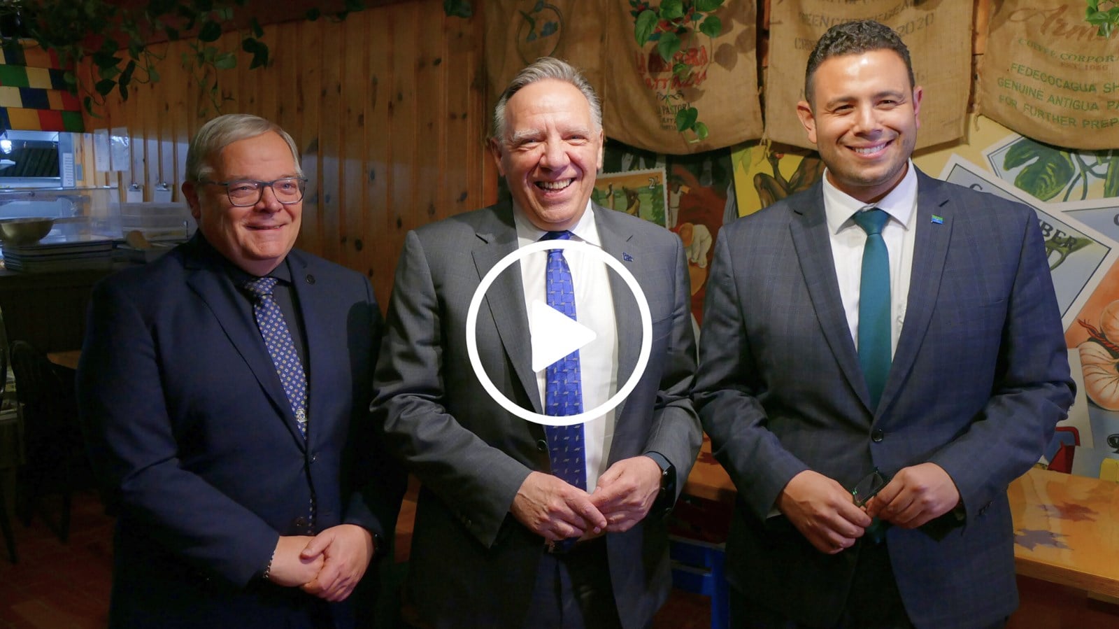 Menace de tarifs douaniers: François Legault en Beauce pour réaffirmer le soutien aux entreprises