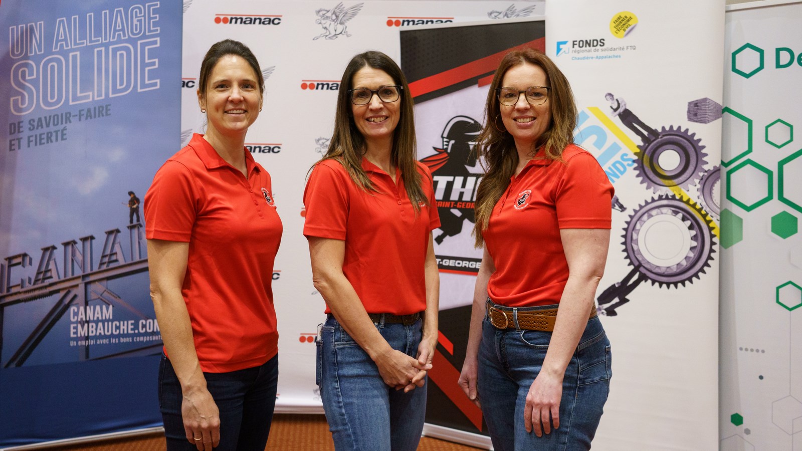 Véronique Bernier, Diane Bélanger et Anne-Marie Provencher organisatrices