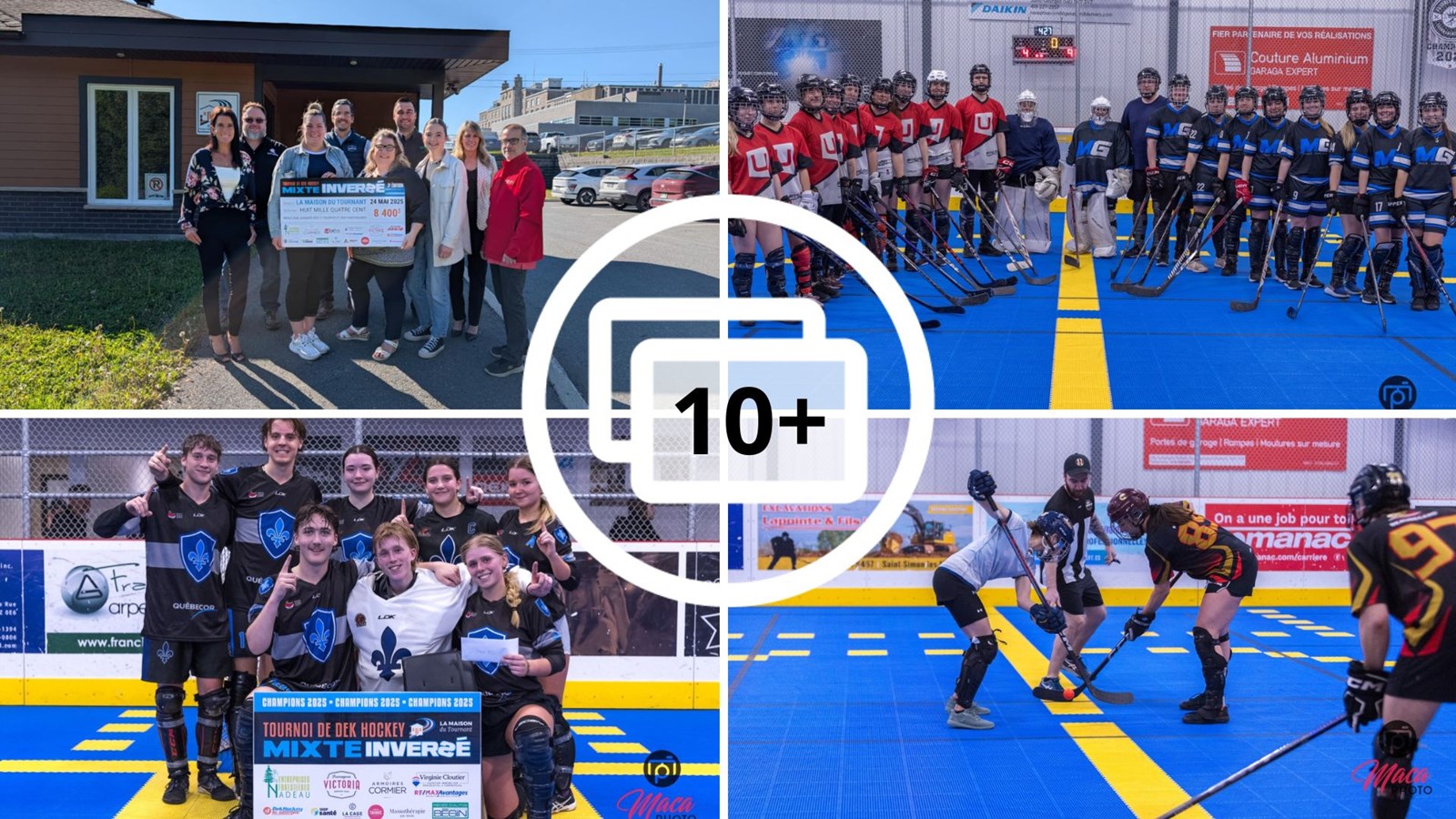 Le 3e tournoi de Dek Hockey Mixte Inversé remet 8 400$ à la Maison du Tournant