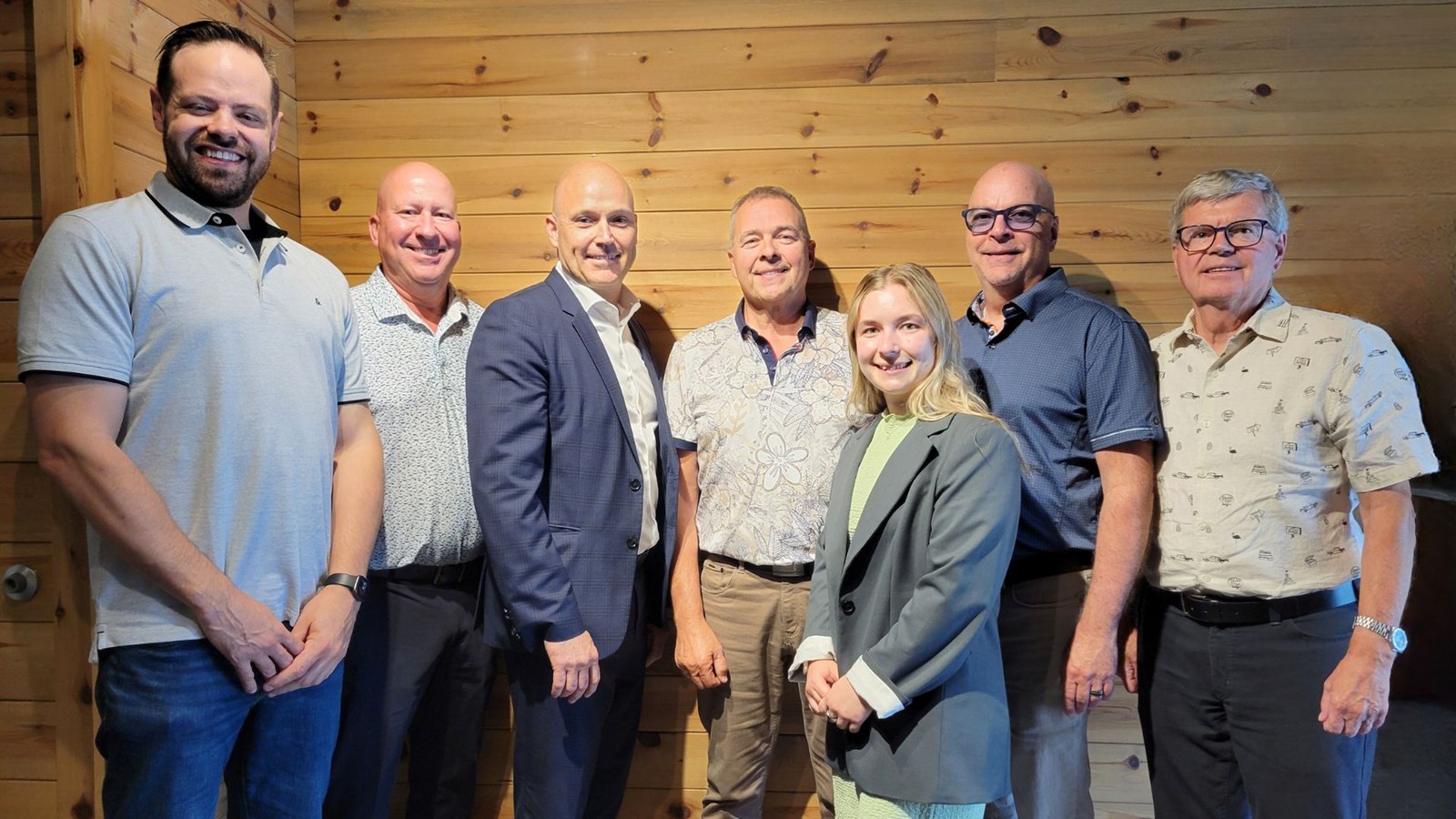 Les membres du conseil d’administration, de gauche à droite, Rémi Bolduc, Guy Roy, Christian Drouin, Raynald Doyon, Isabelle Lefebvre, Béland Audet et Claude Mathieu.