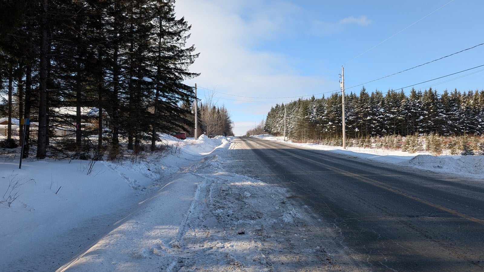 C'est le 31 janvier dernier, à cet endroit de la Route du golf à Beauceville, qu'est survenu l'accident qui a entraîné la mort de Dylan Audet.