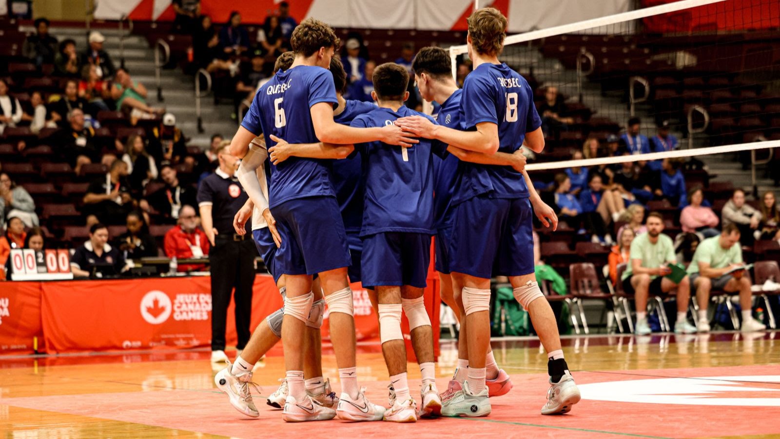 L'équipe masculine de volleyball