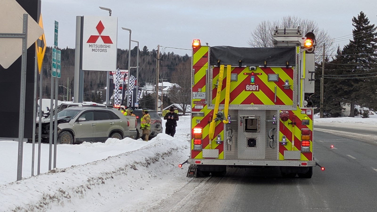 Accident à Notre-Dame-des-Pins: un blessé mineur