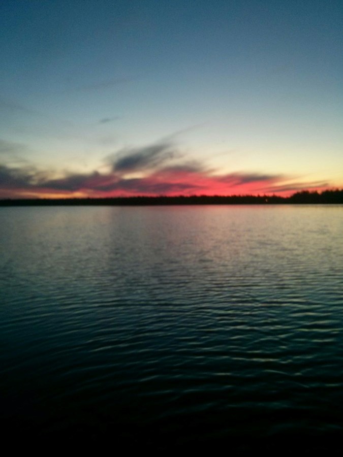 Couché de soleil.